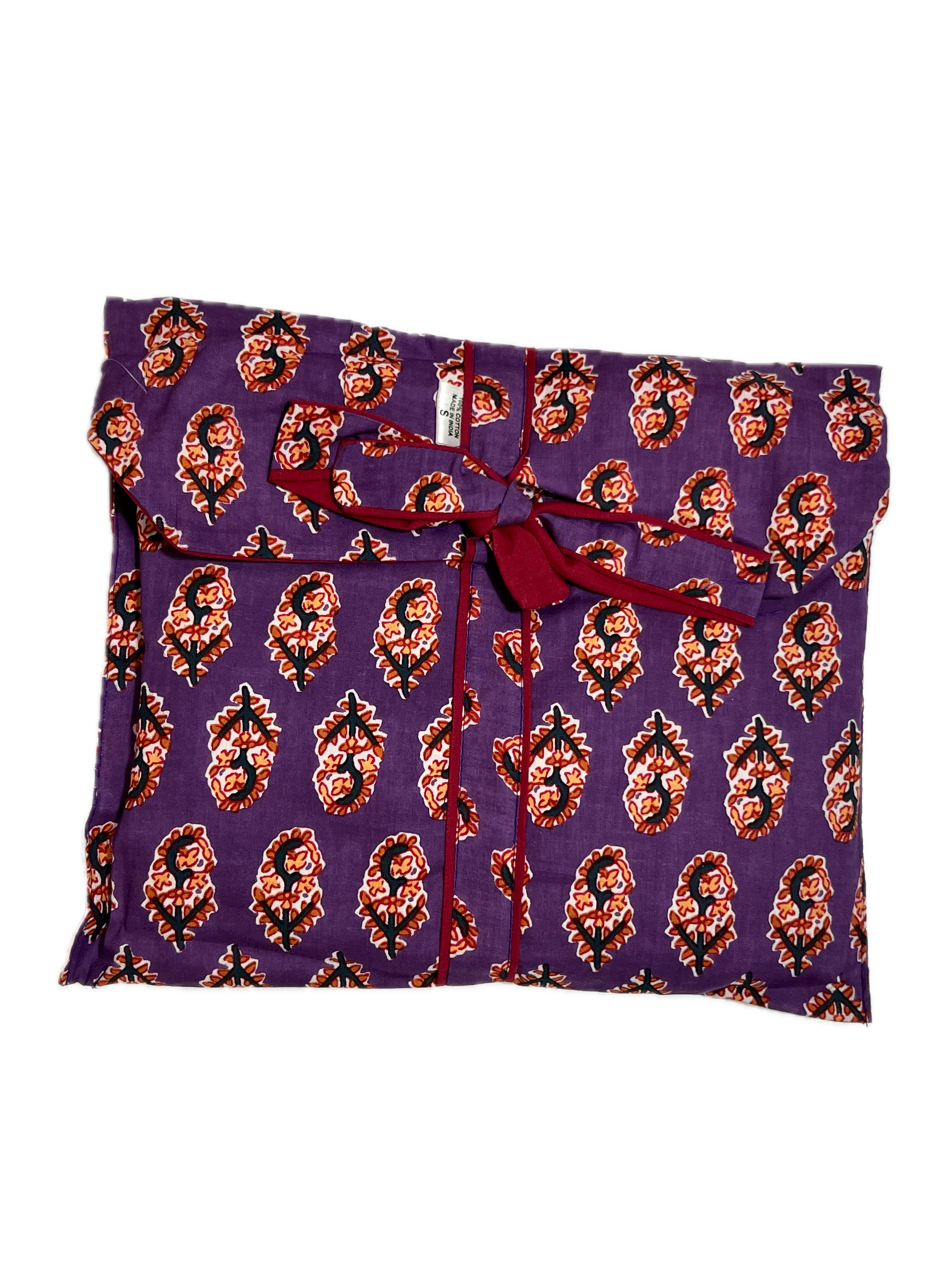 Pijama Camisero Largo Estampado de Algodón para mujer | Bolsa incluida