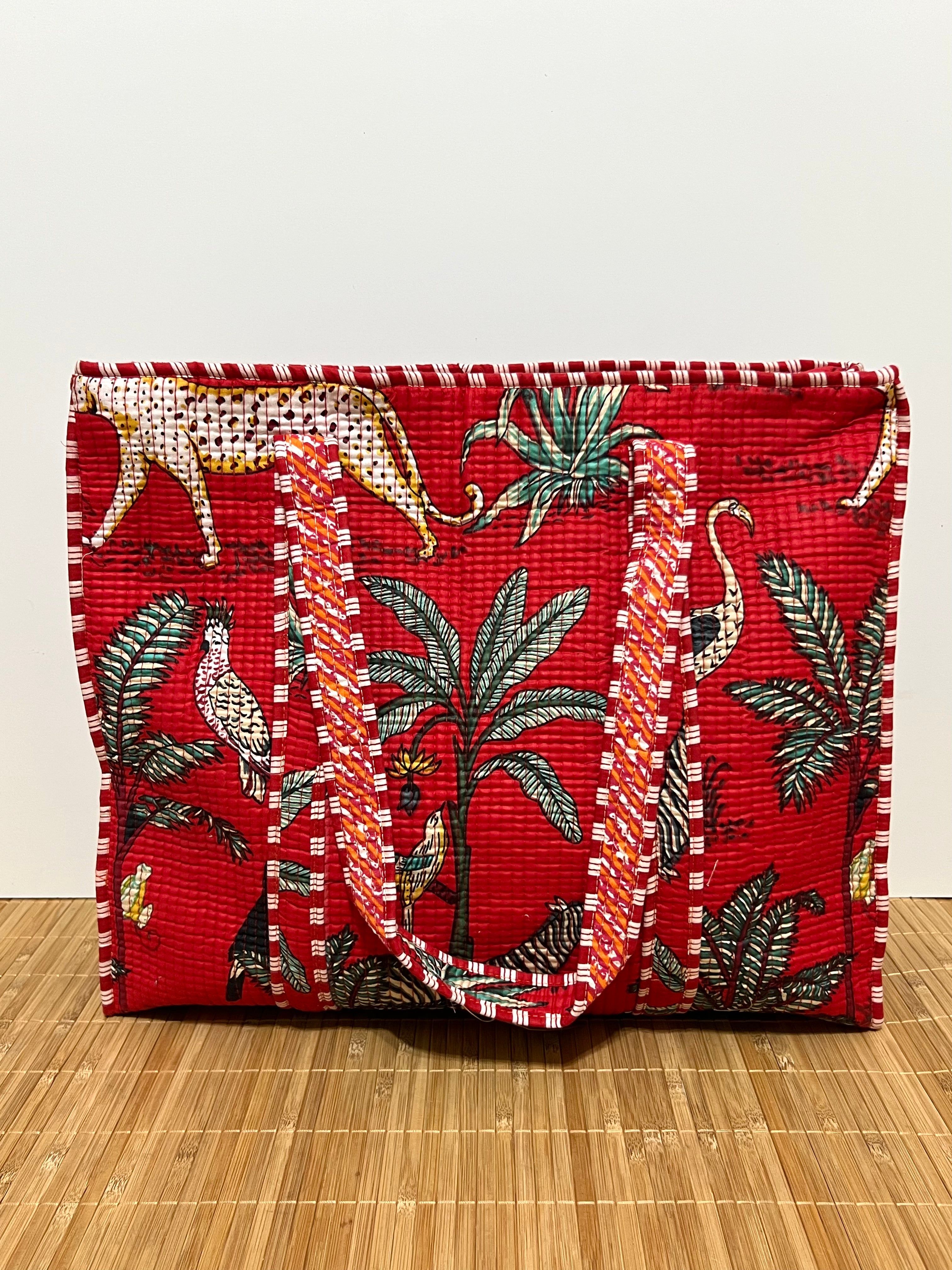 Bolsa viaje algodón Tote bag con cremallera | 45x37x13cm