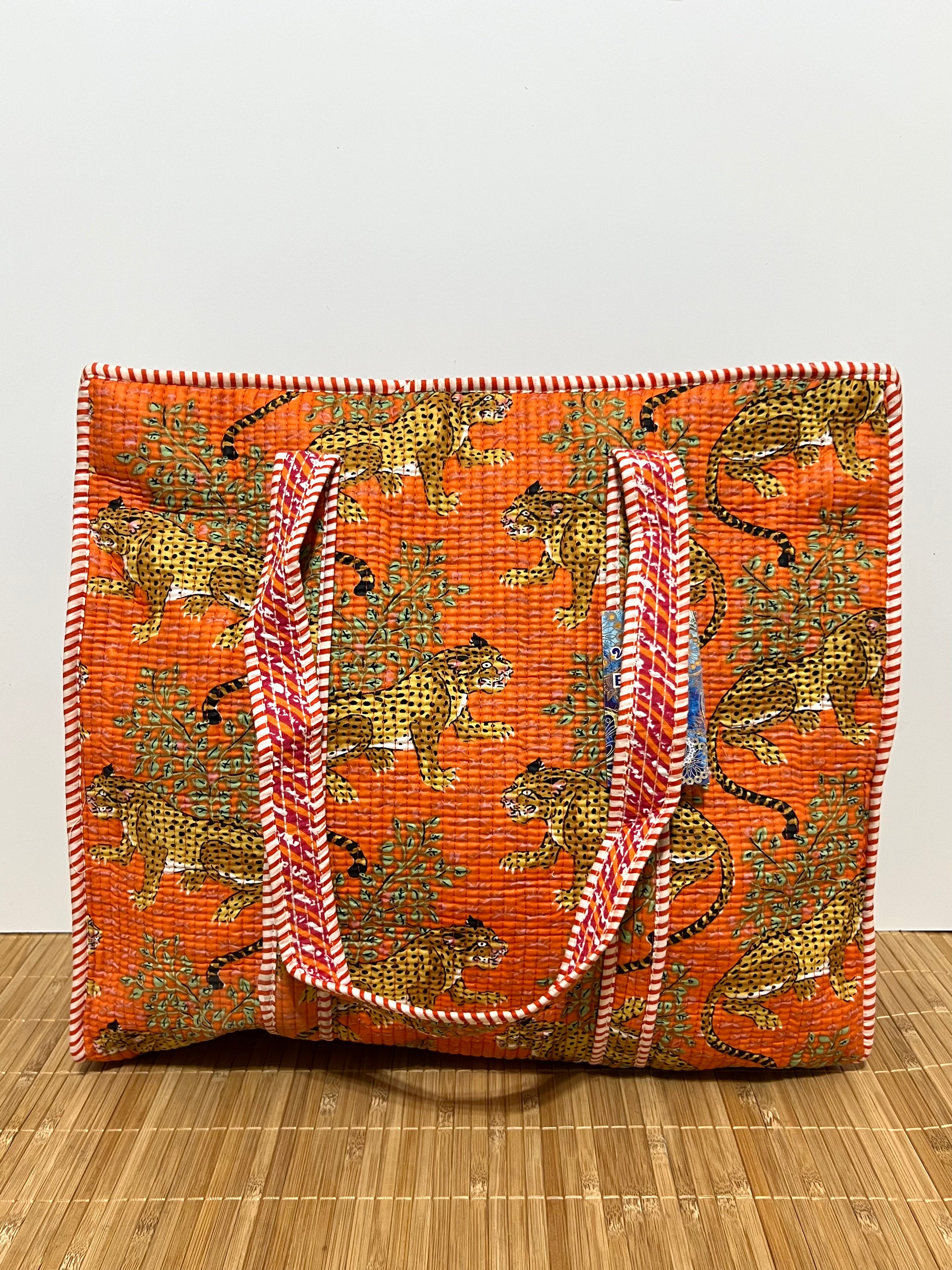 Bolsa viaje algodón Tote bag con cremallera | 45x37x13cm