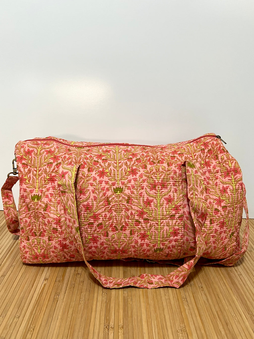 Personalisierte Reisetasche aus bedruckter Baumwolle mit Initialen – 40 × 30 × 20 cm