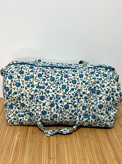 Bolso viaje de India de algodón hecho a mano | Bolso para usar como equipaje de mano o cabina