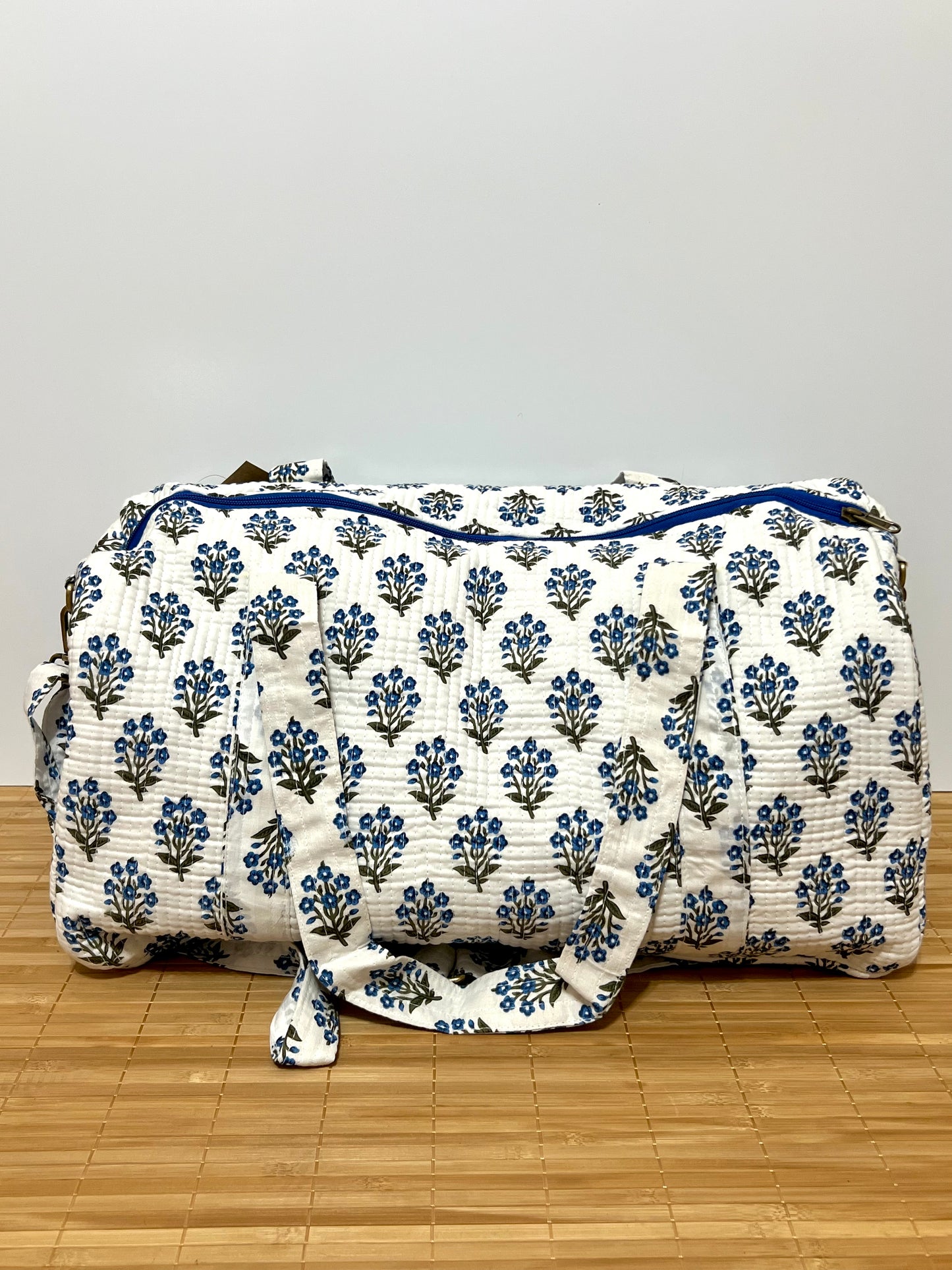 Bolso viaje de India de algodón hecho a mano | Bolso para usar como equipaje de mano o cabina 40x30x20 cm