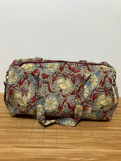 Bolso viaje de India de algodón hecho a mano | Bolso para usar como equipaje de mano o cabina