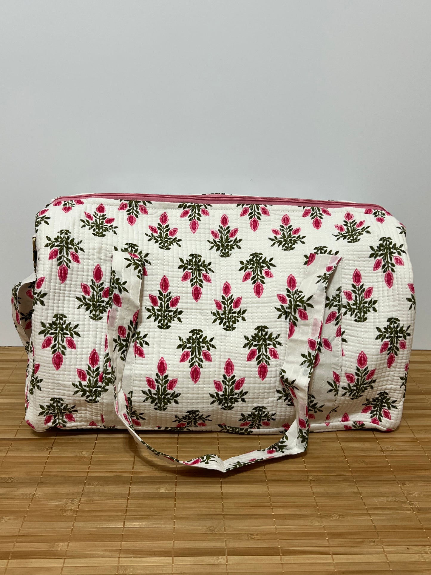 Bolso viaje de India de algodón hecho a mano | Bolso para usar como equipaje de mano o cabina