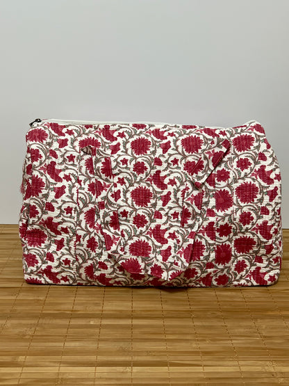 Bolso viaje de India de algodón hecho a mano | Bolso para usar como equipaje de mano o cabina