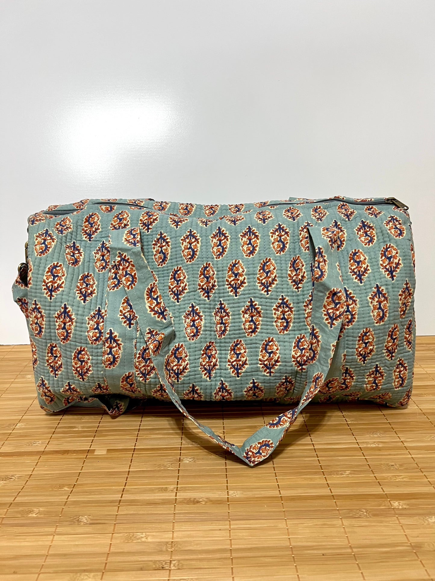 Bolso viaje de India de algodón hecho a mano | Bolso para usar como equipaje de mano o cabina 40x30x20 cm
