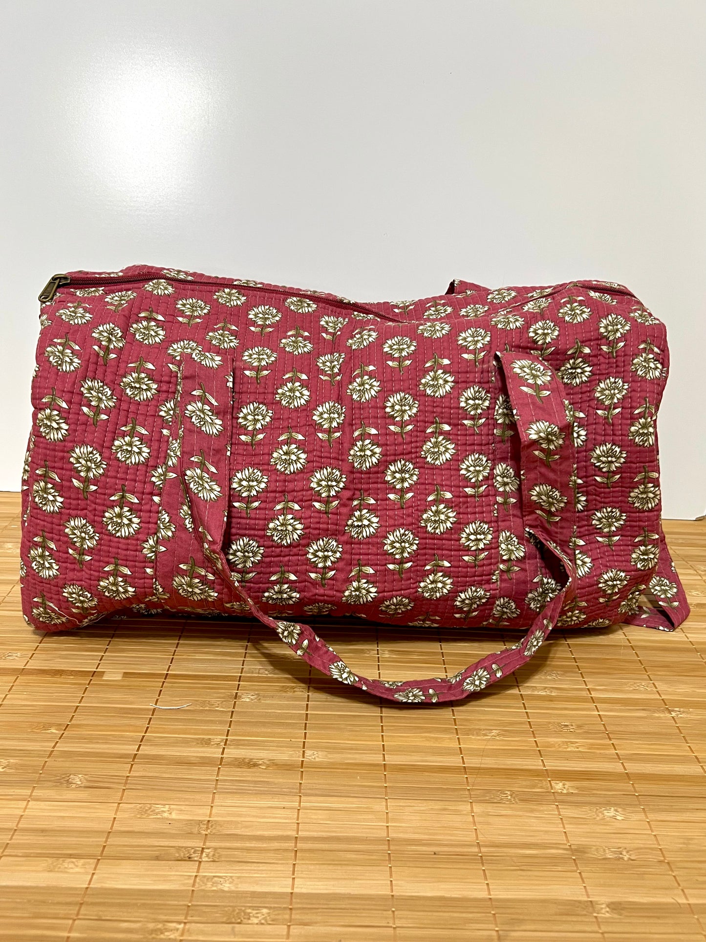 Bolso viaje de India de algodón hecho a mano | Bolso para usar como equipaje de mano o cabina 40x30x20 cm