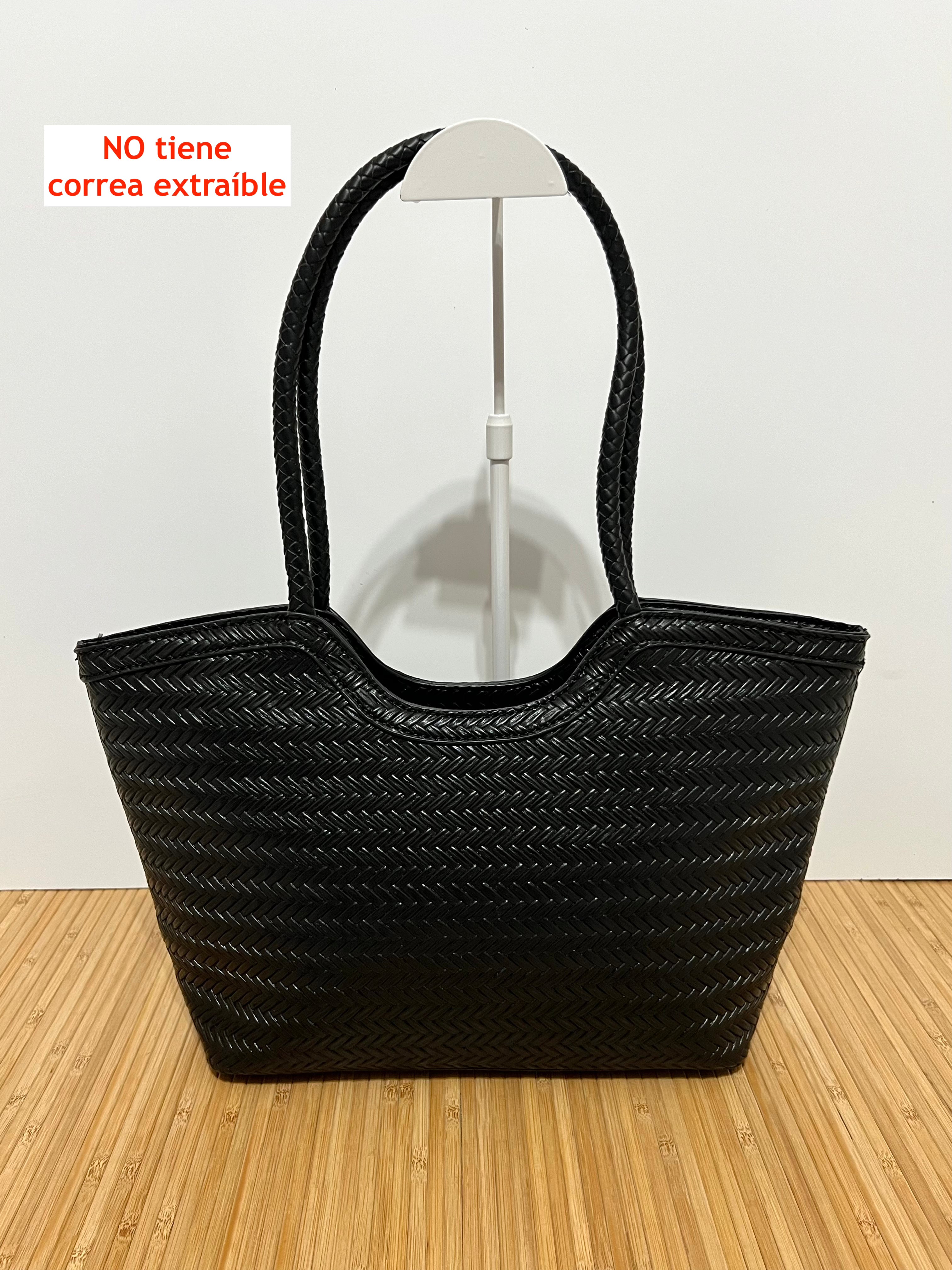 Bolso Capazo Trenzado de hombro con Cremallera | Medidas 33x20x10 cm o 40x24x10 cm