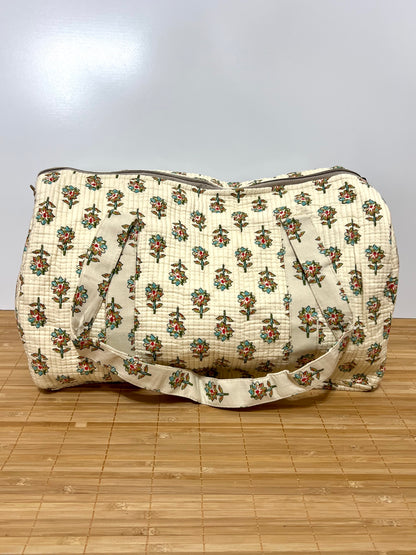 Bolso viaje de India de algodón hecho a mano | Bolso para usar como equipaje de mano o cabina 40x30x20 cm