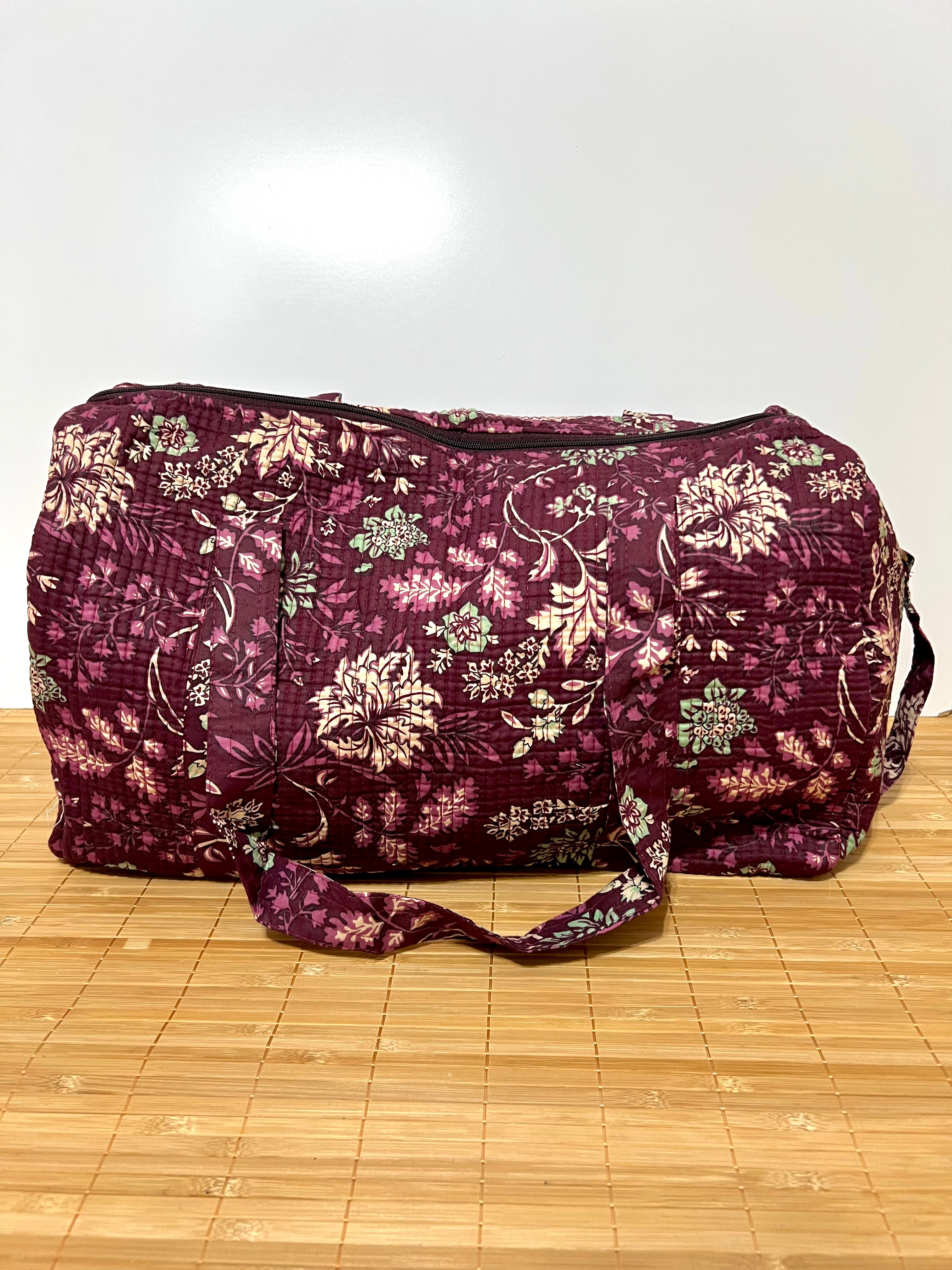 Bolso de viaje estampado de algodón personalizado iniciales – 40 × 30 × 20 cm