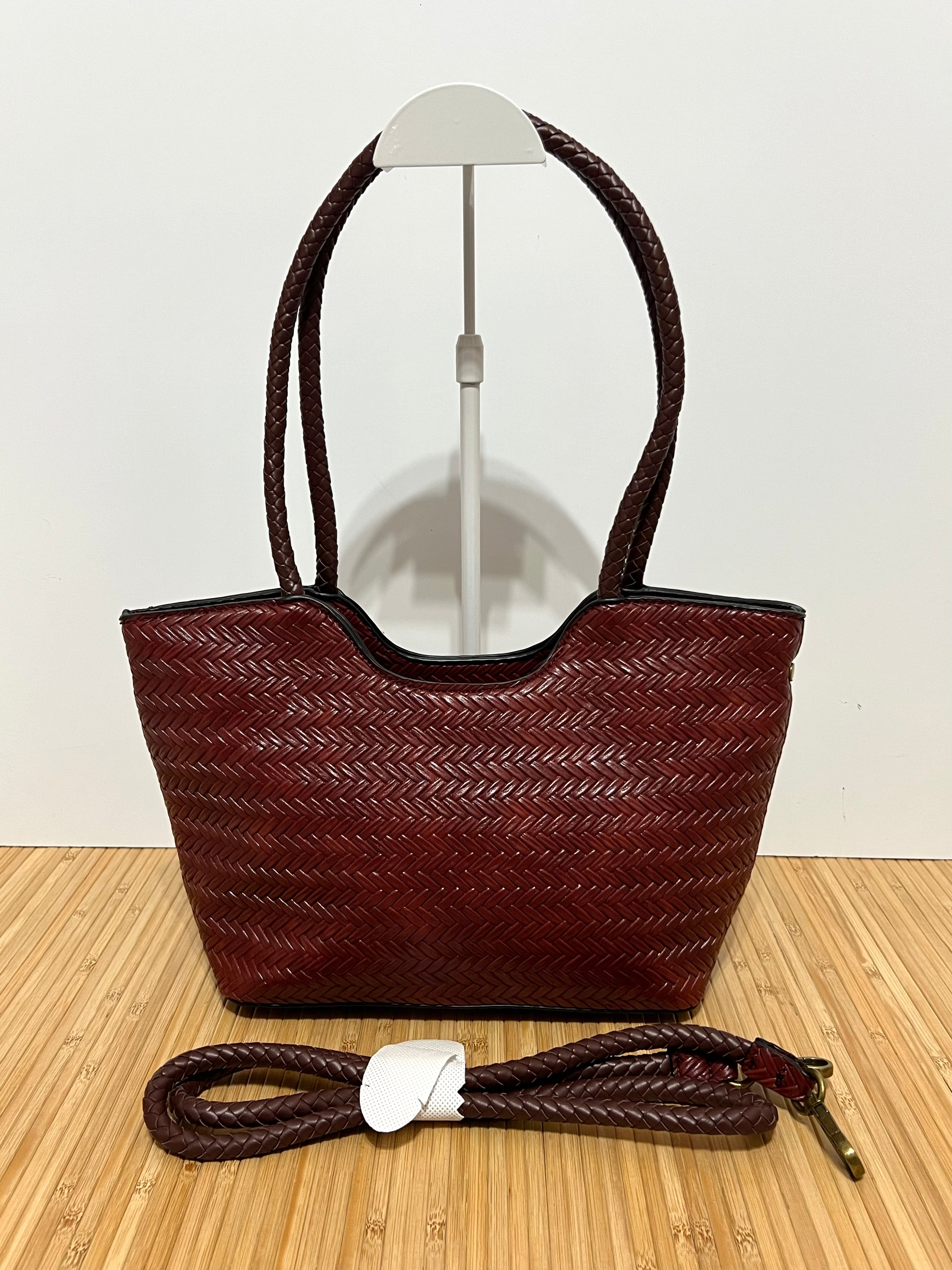 Bolso Capazo Trenzado de hombro con Cremallera | Medidas 33x20x10 cm o 40x24x10 cm