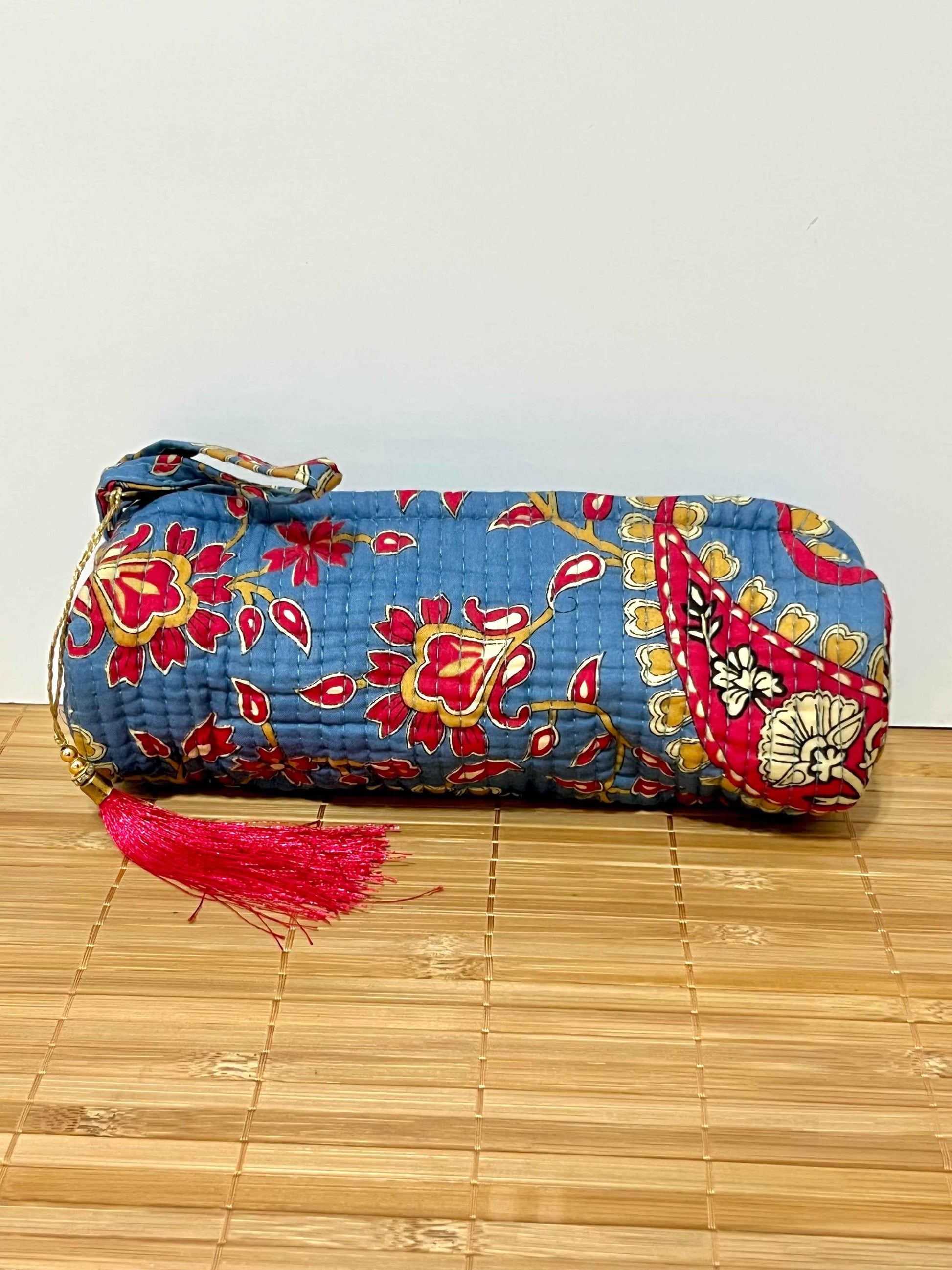 Estuche estampado de algodón pequeño - Estuche escolar o neceser para maquillaje