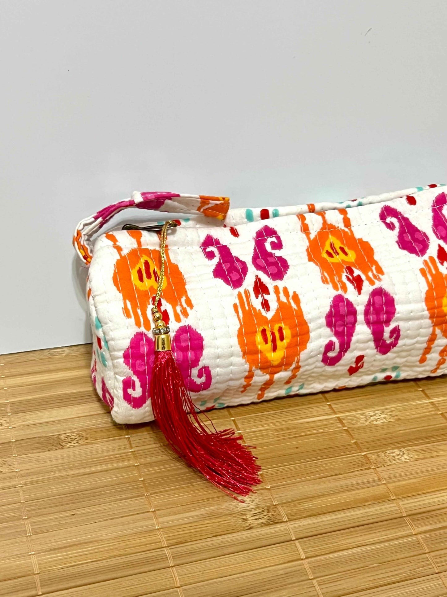 Estuche estampado de algodón pequeño - Estuche escolar o neceser para maquillaje