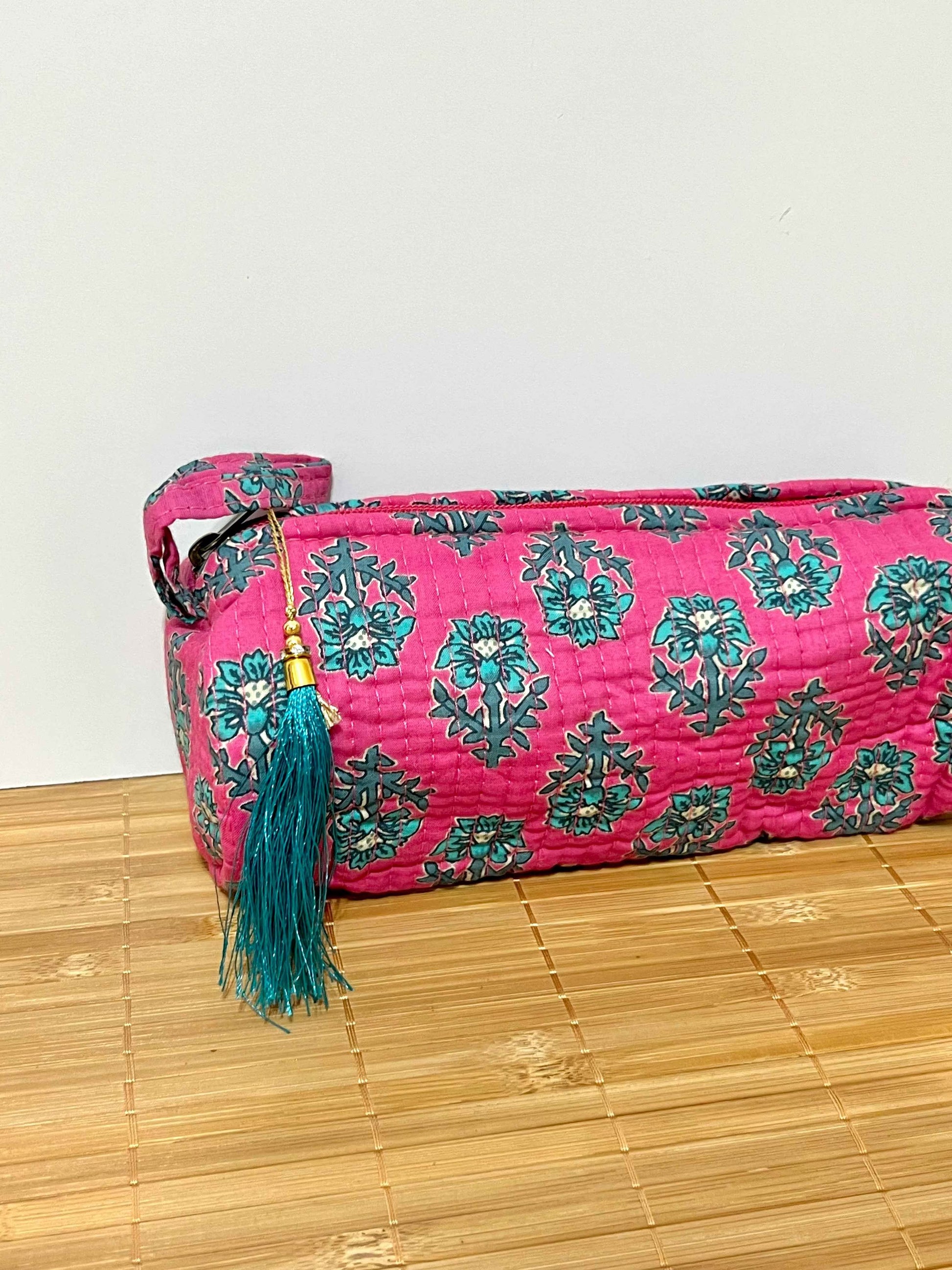 Estuche estampado de algodón pequeño - Estuche escolar o neceser para maquillaje