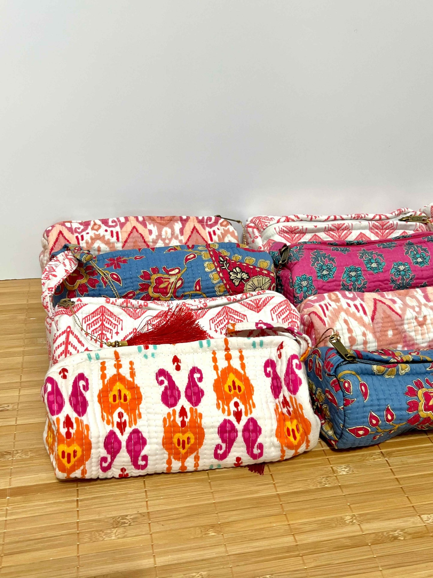 Estuche estampado de algodón pequeño - Estuche escolar o neceser para maquillaje