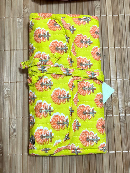 Joyero de algodón de viaje | Organizador de joyas con compartimentos