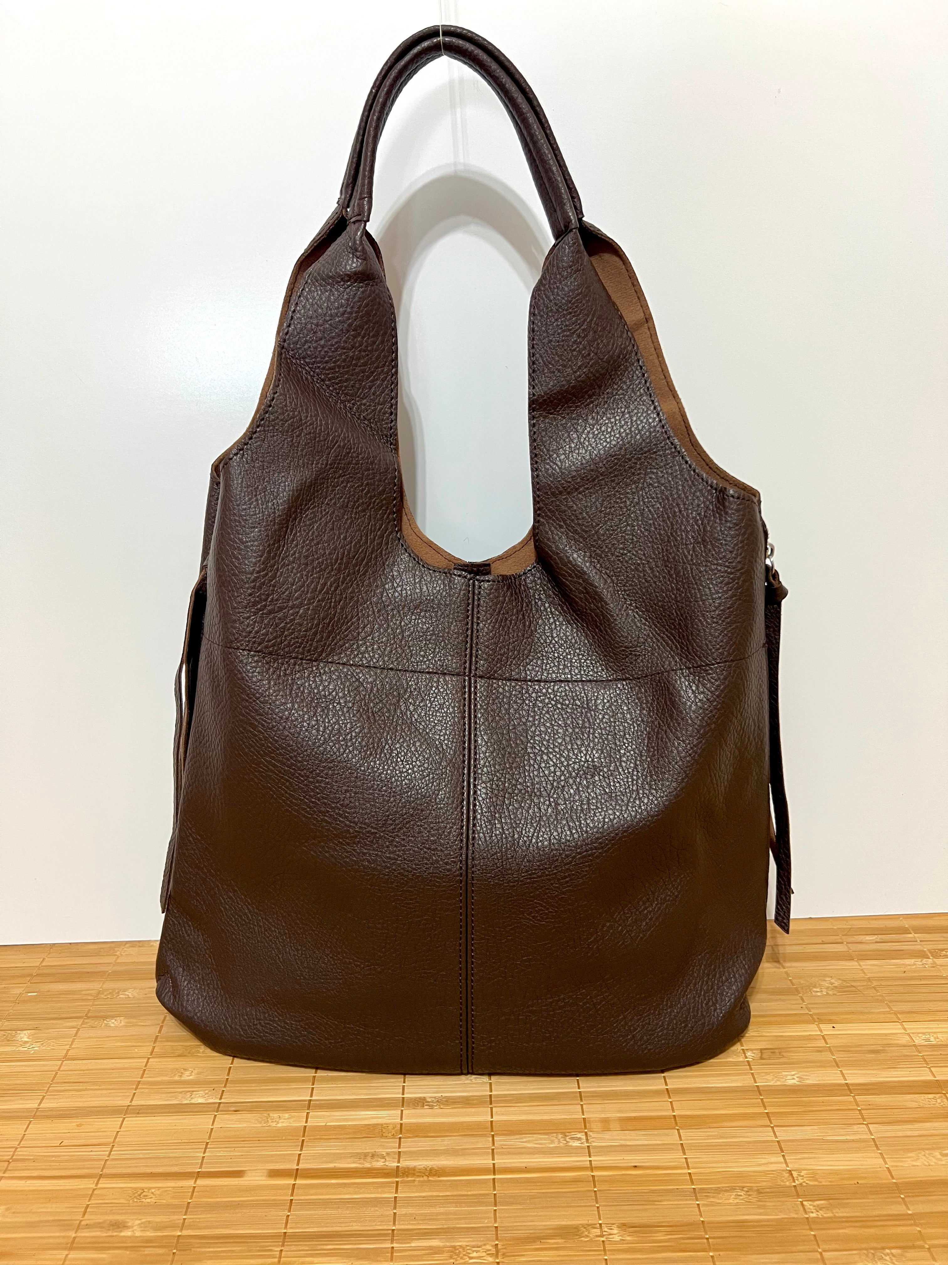 Bolso shopper grande de piel sintética - Bolso para la Universidad 2 en 1