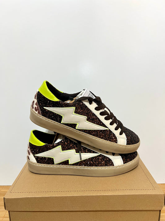 Zapatillas rayo con purpurina mujer – Tallas 35 a 41 | Tallan grandes, pedir una talla menos