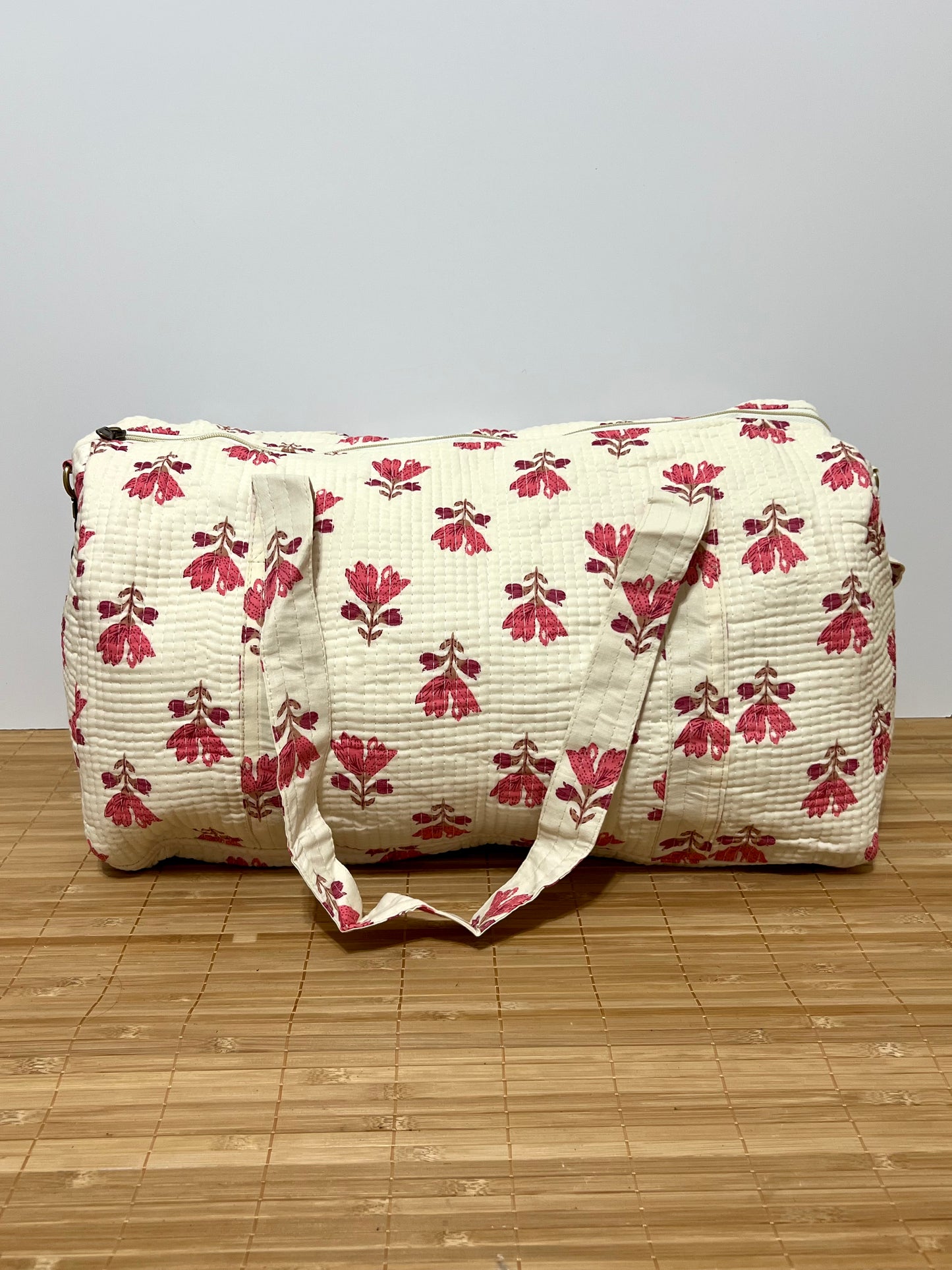 Bolso viaje de India de algodón hecho a mano | Bolso para usar como equipaje de mano o cabina 40x30x20 cm