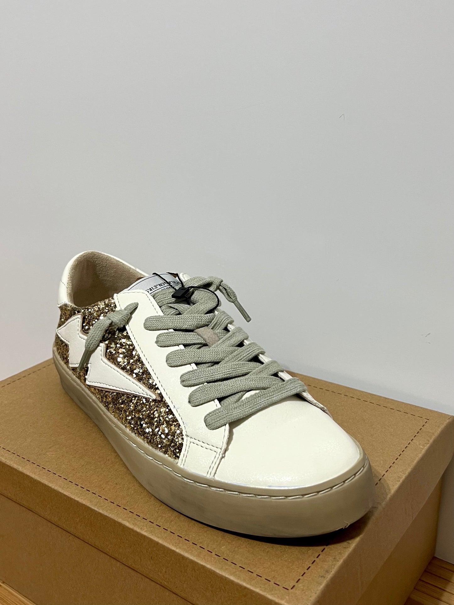 Zapatillas rayo con purpurina mujer – Tallas 35 a 41 | Tallan grandes, pedir una talla menos