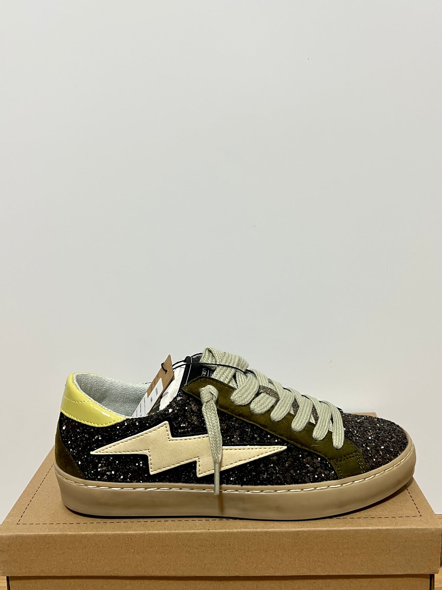 Zapatillas rayo con purpurina mujer – Tallas 35 a 41 | Tallan grandes, pedir una talla menos