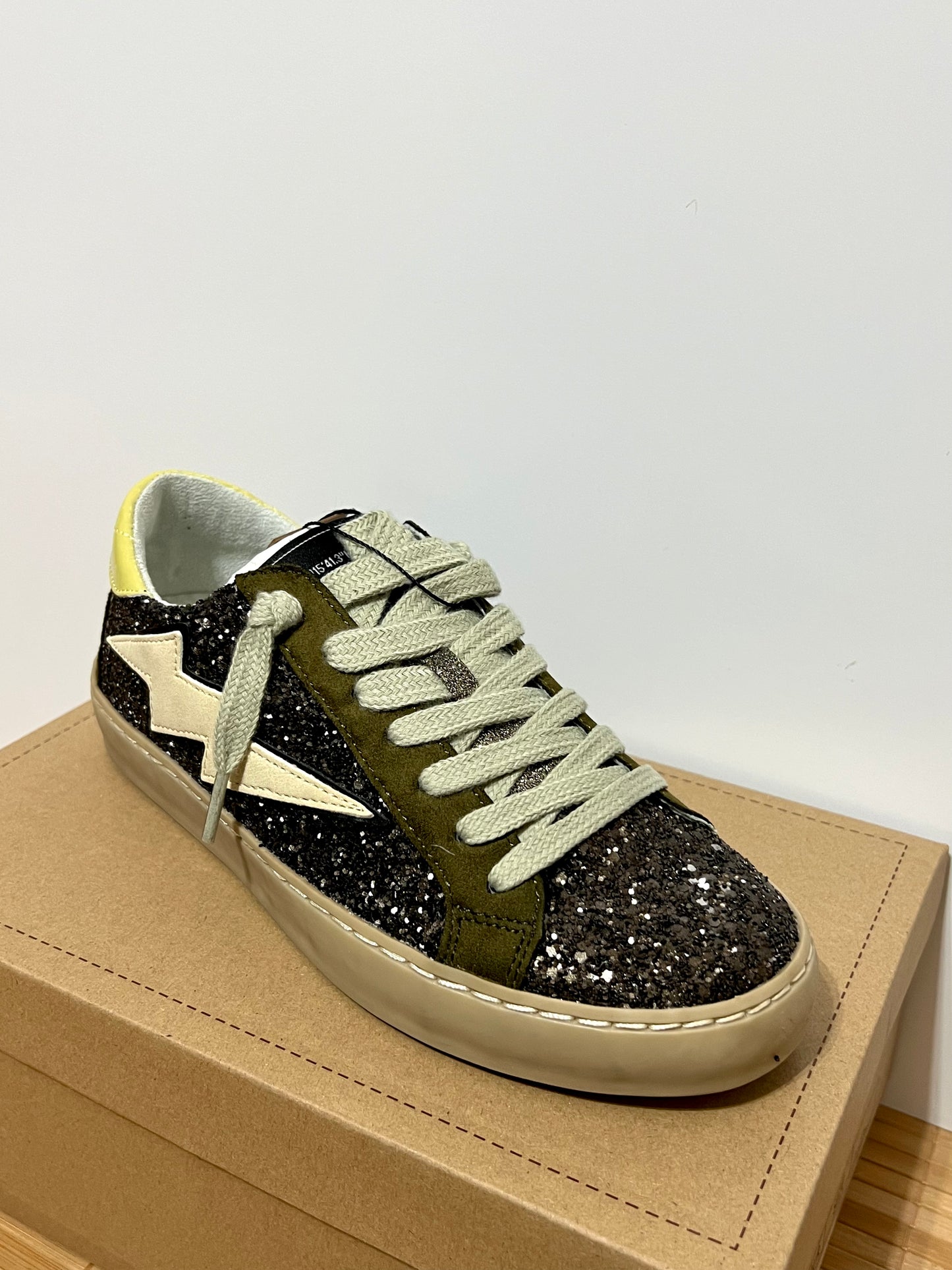 Zapatillas rayo con purpurina mujer – Tallas 35 a 41 | Tallan grandes, pedir una talla menos