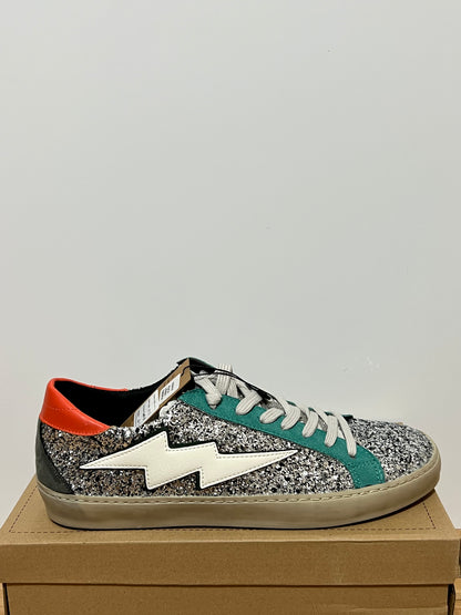 Zapatillas rayo con purpurina mujer – Tallas 35 a 41 | Tallan grandes, pedir una talla menos