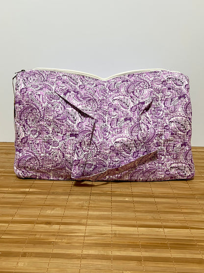 Bolso viaje de India de algodón hecho a mano | Bolso para usar como equipaje de mano o cabina 40x30x20 cm