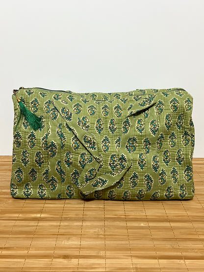 Bolso viaje de India de algodón hecho a mano | Bolso para usar como equipaje de mano o cabina 40x30x20 cm