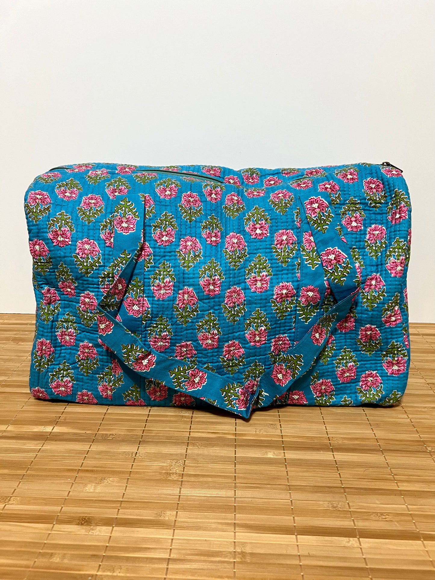 Bolso viaje de India de algodón hecho a mano | Bolso para usar como equipaje de mano o cabina 40x30x20 cm