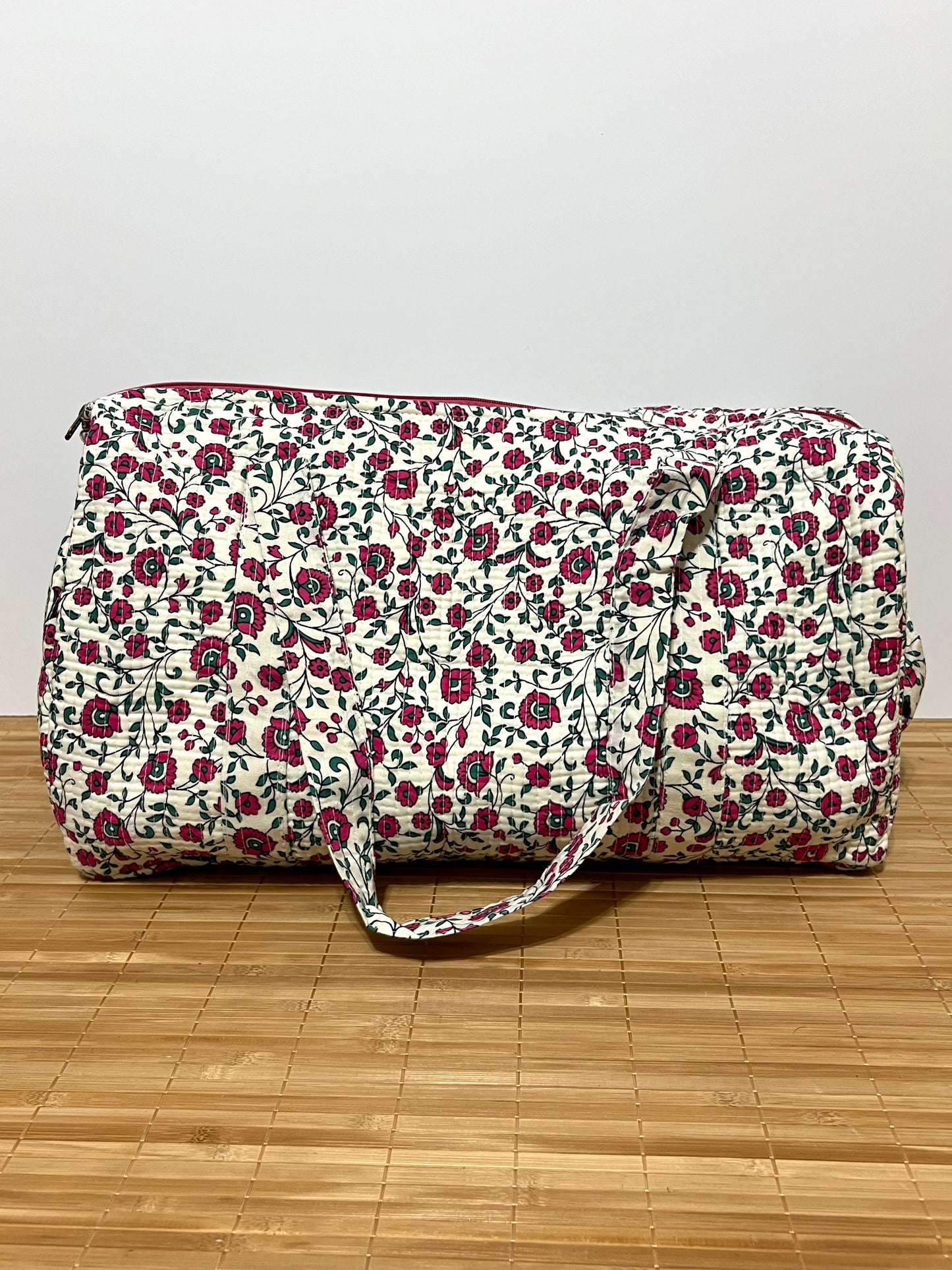 Bolso viaje de India de algodón hecho a mano | Bolso para usar como equipaje de mano o cabina 40x30x20 cm