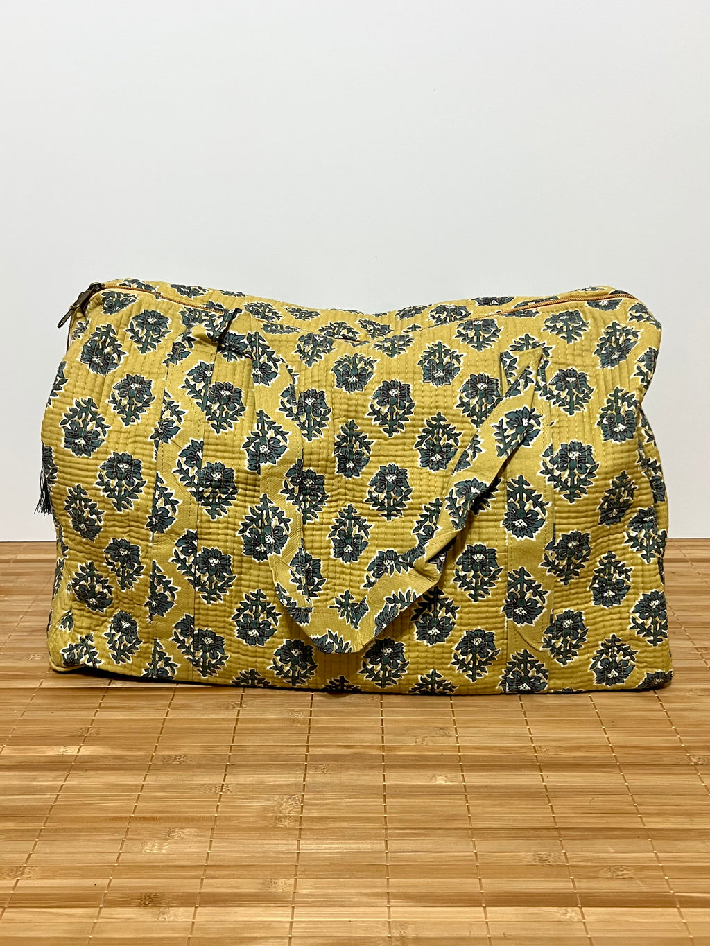 Bolso de viaje estampado de algodón personalizado iniciales – 40 × 30 × 20 cm