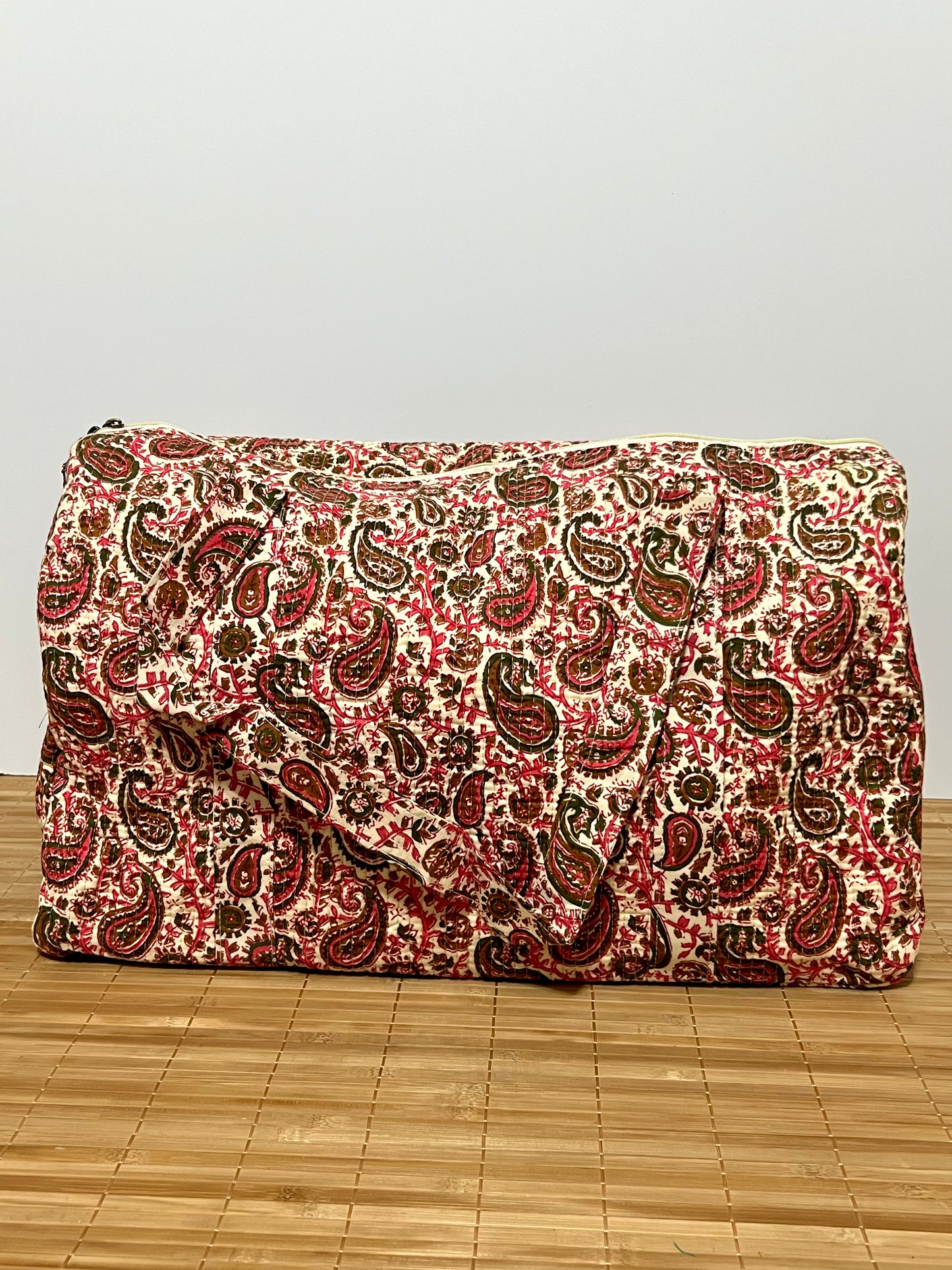 Bolso viaje de India de algodón hecho a mano | Bolso para usar como equipaje de mano o cabina 40x30x20 cm