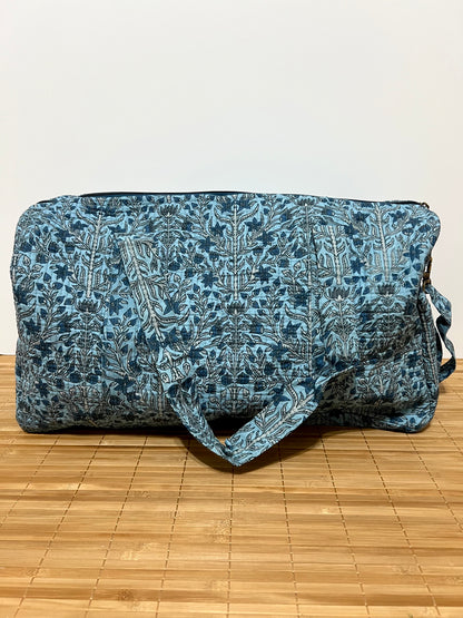 Bolso viaje de India de algodón hecho a mano | Bolso para usar como equipaje de mano o cabina 40x30x20 cm