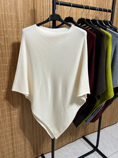 Capa Punto Asimétrica en Pico | Talla Única (XS a XL)
