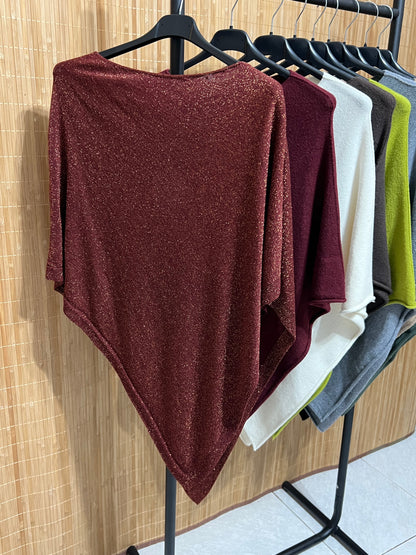 Capa Punto Asimétrica en Pico | Talla Única (XS a XL)
