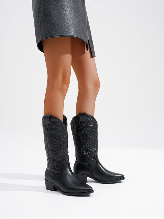 Botas Cowboy 32 cm de Caña Mujer Bordadas | Recomendamos una talla más (36-41)