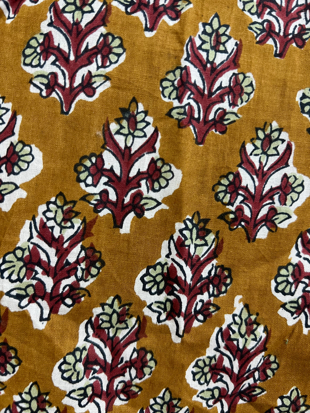 Blusa de Algodón Estampada Mujer | Cuello Nido de Abeja y Manga Abullonada