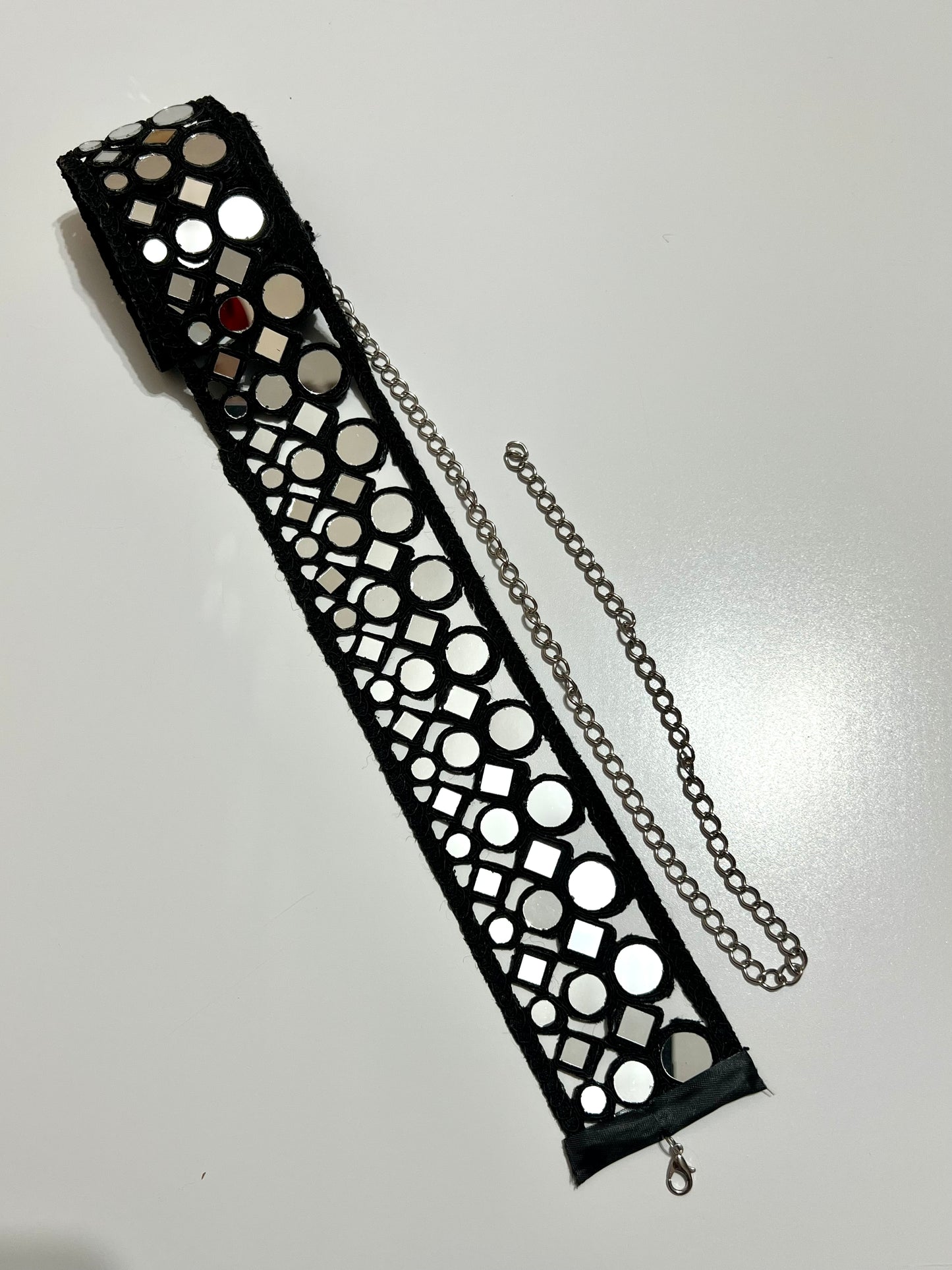 Cinturón espejos Dorado y Plateado mujer con cadena ajustable