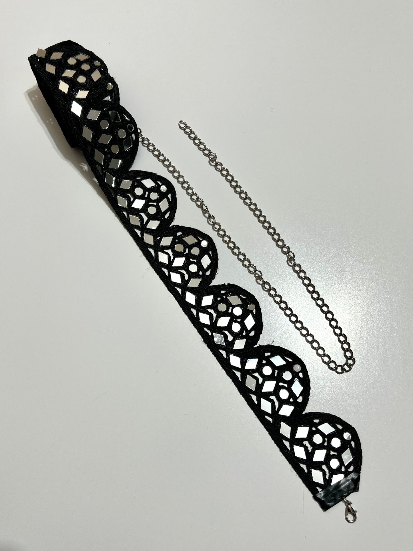 Cinturón espejos Dorado y Plateado mujer con cadena ajustable