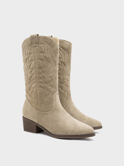 Botas Cowboy 32 cm de Caña Mujer Bordadas | Recomendamos una talla más (36-41)