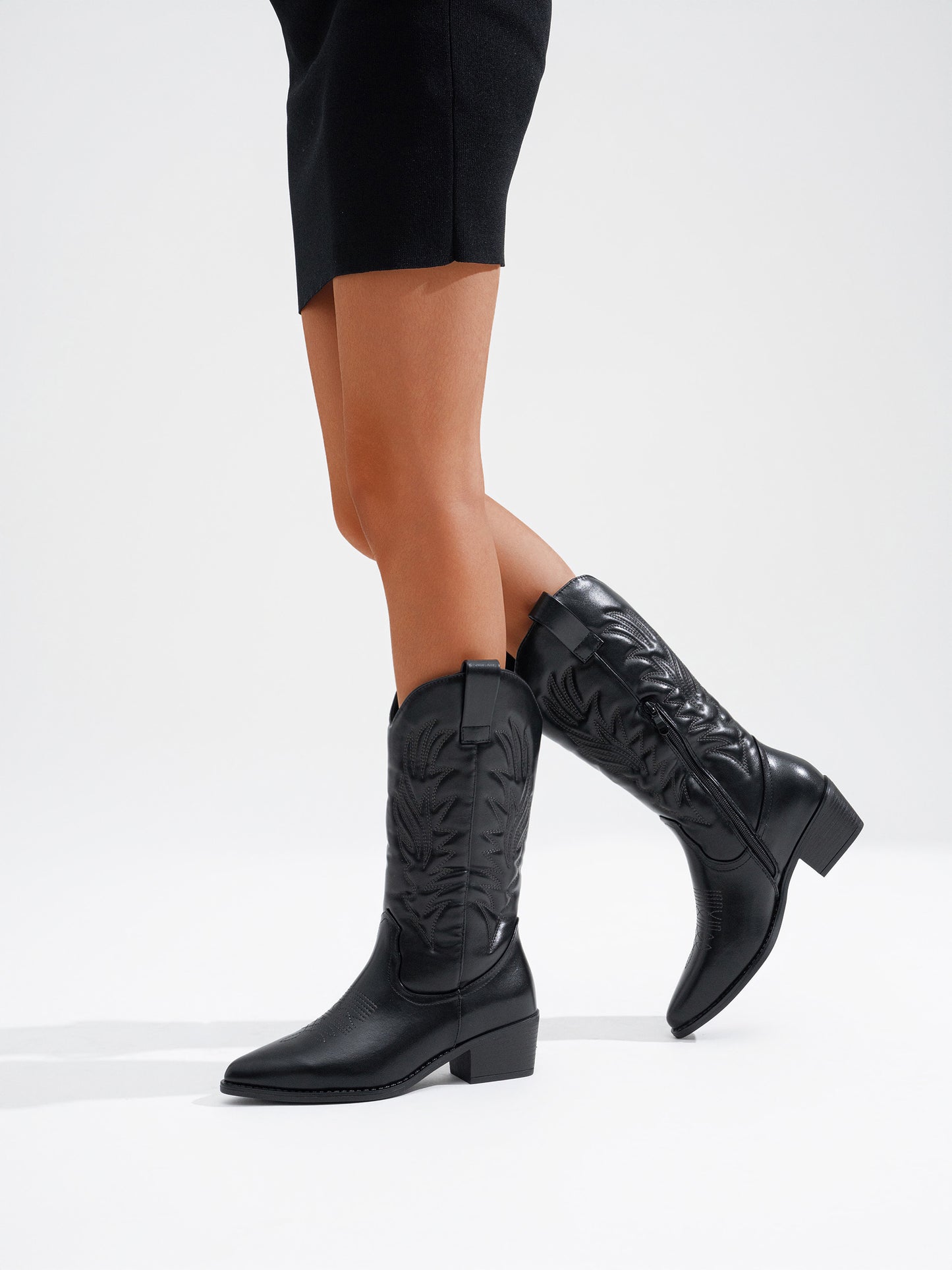 Botas Cowboy 32 cm de Caña Mujer Bordadas | Recomendamos una talla más (36-41)