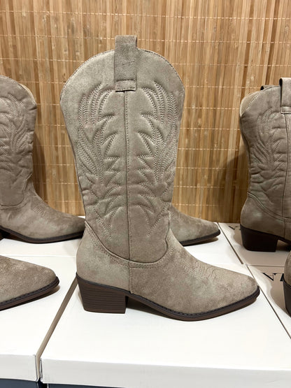 Botas Cowboy 32 cm de Caña Mujer Bordadas | Recomendamos una talla más (36-41)