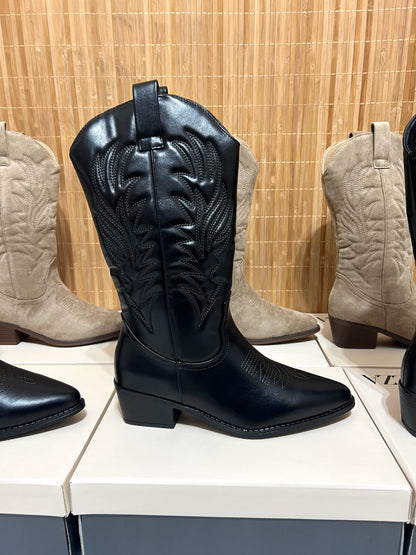 Botas Cowboy 32 cm de Caña Mujer Bordadas | Recomendamos una talla más (36-41)