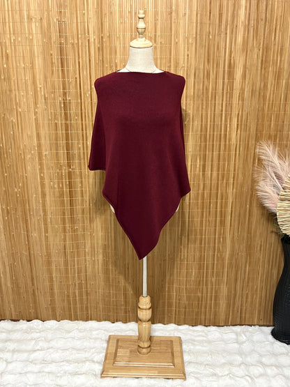 Capa Punto Asimétrica en Pico | Talla Única (XS a XL)