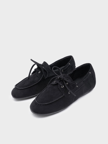 Mocasines Antelina mujer con Cordones – Para uso diario u oficina | Elige tu talla habitual (36 a 41)