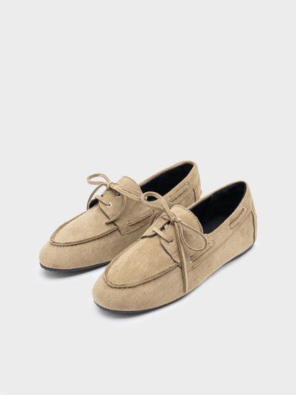 Mocasines Antelina mujer con Cordones – Para uso diario u oficina | Elige tu talla habitual (36 a 41)