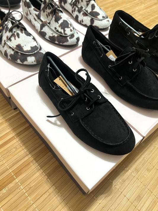 Mocasines Antelina mujer con Cordones – Para uso diario u oficina | Elige tu talla habitual (36 a 41)