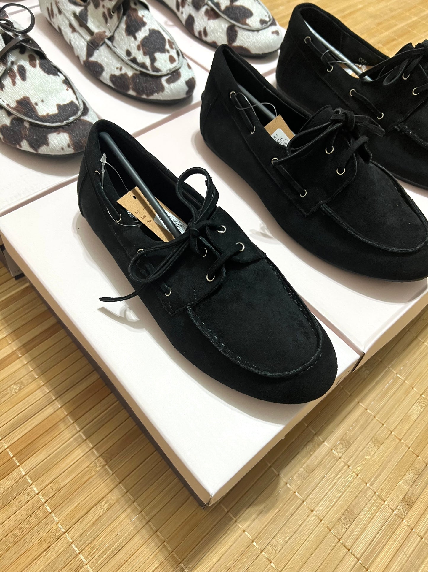 Mocasines Antelina mujer con Cordones – Para uso diario u oficina | Elige tu talla habitual (36 a 41)