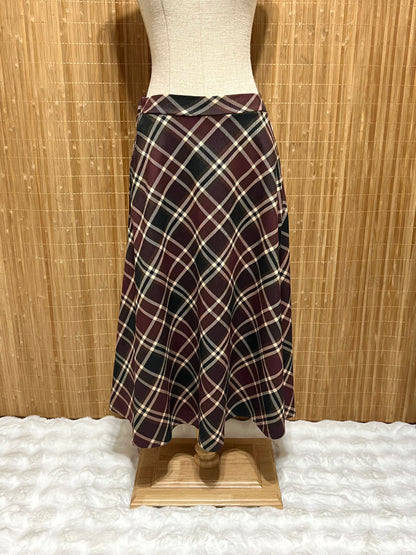 Falda larga de Cuadros Tartán tipo escocés mujer – Tejido suave, talla única (34-42)